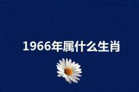 1966年屬|1966年属什么生肖？